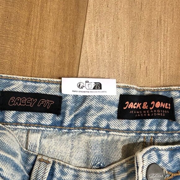 Jack & Jones Baggy Alex Jeans Baggy Fit Denim Blue Sz 28W/32L. NWT $100 - Picture 2 of 6